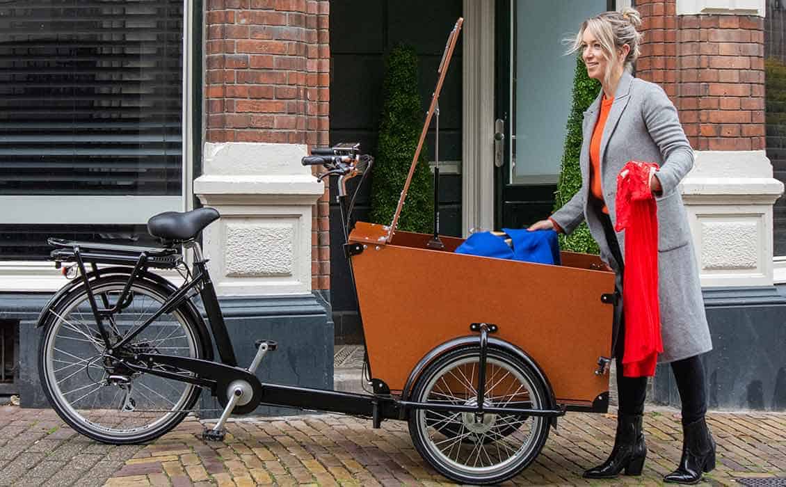 Stockage avant vélo cargo velo cargo tricycle professionel